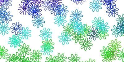 Light Multicolor vector natural layout with flowers.