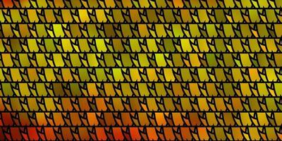 patrón de vector naranja claro con estilo poligonal.