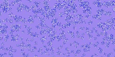 Light purple vector pattern with colored snowflakes.