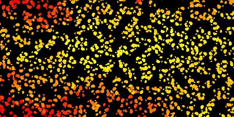 Dark yellow vector backdrop with chaotic shapes.