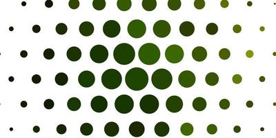 Light Green vector texture with circles.
