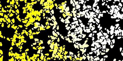 Dark yellow vector backdrop with chaotic shapes.