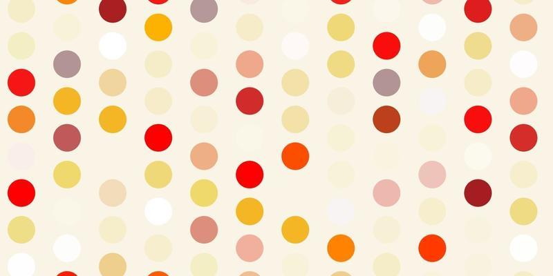 Light orange vector template with circles.
