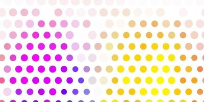 Light blue, yellow vector background with spots.