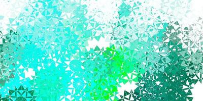 Light green vector template with ice snowflakes.