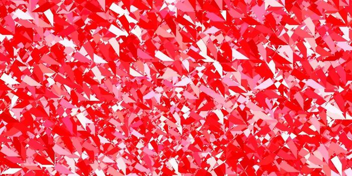 Fondo de vector rojo oscuro con triángulos.
