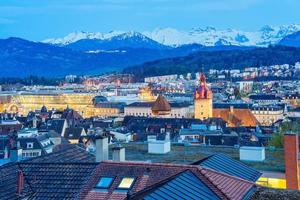 vista de la ciudad de lucerna, suiza foto