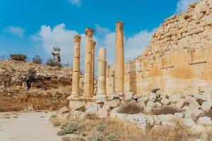 Temple of Artemis in Gerasa, present-day Jerash, Jordan photo