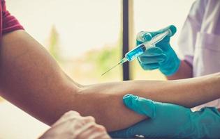 Person receiving a vaccine photo