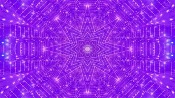Purple, blue and white light and shapes kaleidoscope 3d illustration for background or wallpaper photo
