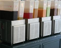 Row of slushy dispensers photo