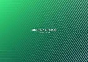 Abstract modern striped lines on green emerald background. vector