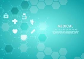 Smart Doctor With A Stethoscope On Blurred Hospital Background And Medical Icon In Hexagonal Shaped Pattern Background Science Health Care And Medical Technology Concept Stock Photo Picture And Royalty Free Image Image