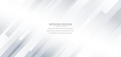 Abstract  geometric white and gray diagonal lines background. You can use for template brochure design. vector