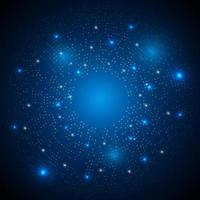 Abstract futuristic dot background. Big data or digital information concept. Technology style. vector