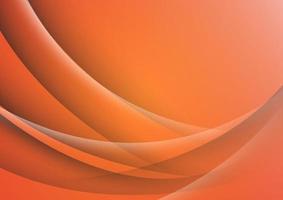 Abstract orange curve overlap background with shadow. vector