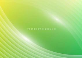 Abstract green lime curve light template background with copy space. vector