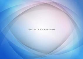 Abstract blue curve overlapping background. Modern style. vector