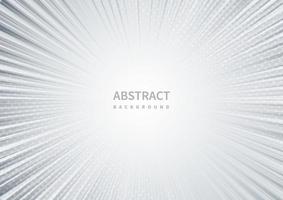 Abstract grey white background with sun rays burst design. vector