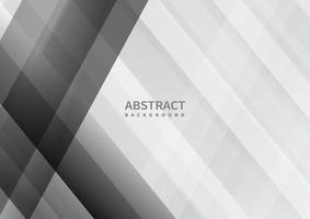 Abstract grey and white geometric overlapping background. vector