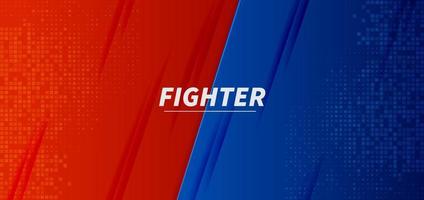 Versus vs fight battle red and blue background screen design. vector