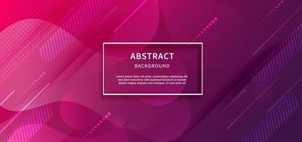 Banner design geometric purple pink gradient background with copy space for text. vector