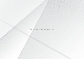 Abstract white and gray gradient background with halftone dot background. vector