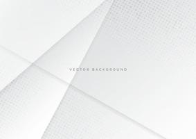 Abstract white and gray gradient background with halftone dot background. vector