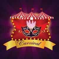 Carnival party celebration vector