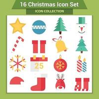 Christmas vector icons and new year decoration