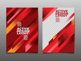 Active design Layout, Sport Background, Dynamic Poster, Brush Speed Banner, Vector Illustration.