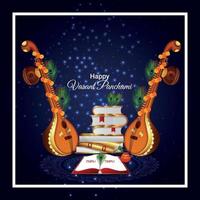 Happy Vasant Panchami celebration background vector