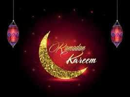Ramadan kareem celebration islamic background vector