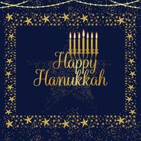 Happy hanukkah celebration vector