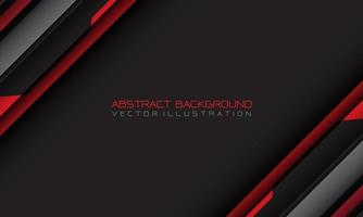Abstract red grey cyber geometric slash with blank space and text design modern futuristic background vector illustration.