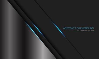 Abstract silver dark grey metallic blue light line slash with blank space design modern luxury futuristic technology background vector illustration.