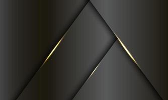 Ilustración de vector de fondo futurista moderno diseño de lujo ligero de oro metálico gris oscuro abstracto.