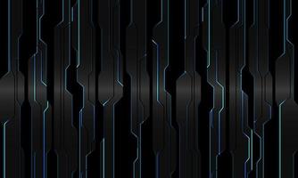 Abstract blue light circuit on grey metallic black geometric cyber design modern technology futuristic background vector illustration.