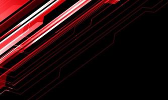 Abstract red metallic line cyber on black with blank space design modern technology futuristic background vector illustration.