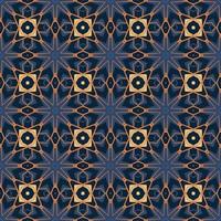 Seamless pattern with abstract mandala ornamental arabesque illustration.  Decorative classic tile pattern. vector