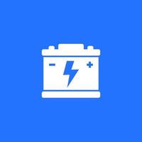 Car battery or accumulator icon vector