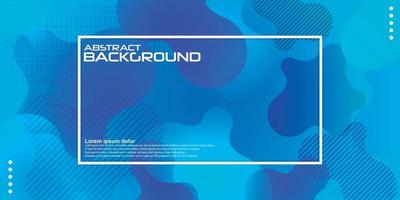 Blue liquid color background. Dynamic textured geometric element design with dots decoration. Modern gradient light vector illustration.