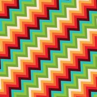 Retro style background with zig zag pattern vector