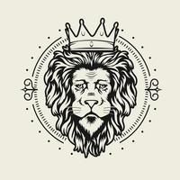 escudo de armas vector de diseño de cresta de león