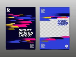 Sport Design Layout ,template Design, Sport Background, Dynamic Poster, Brush Speed Banner, Vector Illustration.