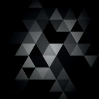 Black and gray triangle pattern. vector