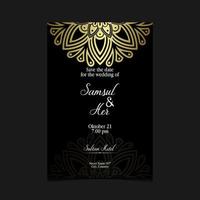 Floral and mandala ornamental decorative frame background luxury Premium Vector