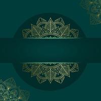 Mandala template with elegant, classic elements. Great for invitation, flyer, menu, brochure, background Premium Vector