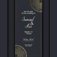 Mandala template with elegant, classic elements. Great for invitation, flyer, menu, brochure, background Premium Vector