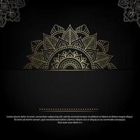 plantilla de mandala con elementos clásicos y elegantes. ideal para invitación, volante, menú, folleto, fondo vector premium